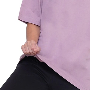 Camisetas de Alta Calidad para Mujer, Corte Regular, 100% Algodón, Transpirables, Estampado Puff, Color Sólido, Cuello Redondo, Manga Corta, Tela de 180g, Verano - Product Image 2