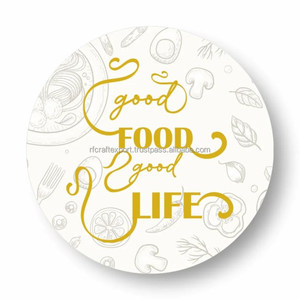 Napperons de table à manger ronds modernes de luxe personnalisés multicolores pour la cuisine Style imperméable et coréen pour les mariages - Product Image 1