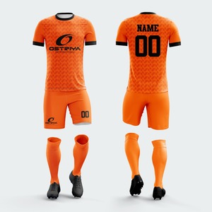 Conjuntos de Uniformes de Fútbol con Impresión por Transferencia de Calor, Logotipo Frontal Transpirable, Cuello en V, Manga Corta - Product Image 5
