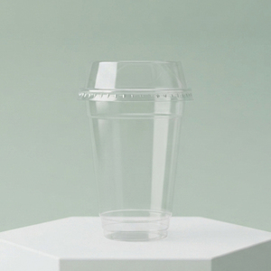 Wholesale Clear Disposable <b>Cups</b> Cold <b>Drinks</b> Milk Tea Juice Takeaway PP PET Bubble Tea <b>Plastic</b> <b>Cup</b> With Lid - Product Image 1