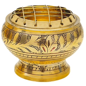 Polished brass multi-tier lotus incense stick holder stand for home <b>mandir</b>, available at wholesale prices. - Product Image 3