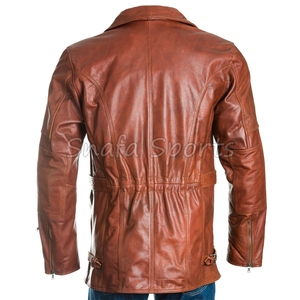 Chaqueta de Cuero con Forro de Borrego para Hombre, Nueva Colección de Invierno, Manga Larga, Fabricada en Fábrica, Ligera - Product Image 4