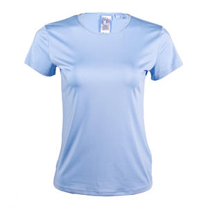 Gym casual cotton t-shirt for women breathable short sleeve lightweight regular fit everyday top - Product Image 2