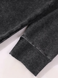 ผู้ผลิตเสื้อฮู้ดดี้ปักลายวินเทจแบบหนาพิเศษตามสั่ง 30MOQ ชุดวอร์มฟอกสีสไตล์ดิสเทรสสำหรับผู้ชายฤดูหนาวแบบมีฮู้ด - Product Image 5