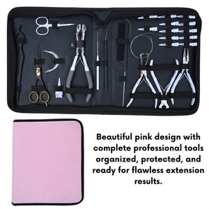 Kit de Herramientas para Extensiones de Cabello: Herramienta de Eliminación de Micro Anillos, Alicates de Crimpado para Micro Enlaces, Herramienta de Sellado de Extensiones de Cinta, Cortador de Queratina - Product Image 6
