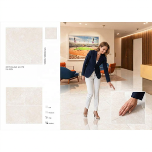 Travertino 1000x1000mm Collection Aramani 100x100 cm Carrelages de sol vitrifiés en porcelaine du Vietnam émaillée mate brillante de super luxe - Product Image 5