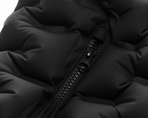 Chaleco Acolchado Negro para Hombre, Cuello Alto, Cierre de Cremallera, Sin Mangas, Repelente al Agua, Relleno de Poliéster, Deportivo, ODM - Product Image 5