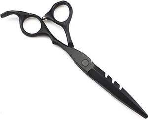 Tijeras Profesionales Japonesas 440c Negras para Cortar y Entresacar Cabello, para Barbero y Peluquero - Product Image 1