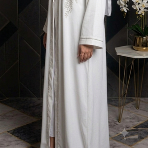 Nouvelle arrivée Abaya 2026, design unique à manches papillon, tissu en mousseline de haute qualité, logo personnalisé, fabrication OEM - Product Image 4