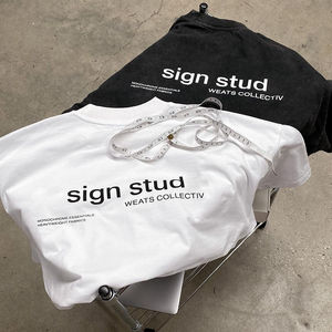 Camiseta de Hombre con Logotipo Personalizado, Tejido Grueso, 100% Algodón, Estilo Urbano, Marca Privada OEM - Product Image 3