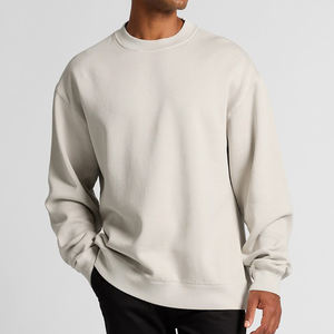 Sweat-shirt surdimensionné personnalisé avec logo brodé, nouveau design léger, fabrication OEM, pour hommes - Product Image 2