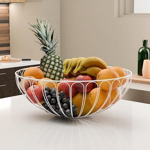 Premium Decorative Metal Fruit Basket <b>For</b> Kitchen Counter Storage Elegant Dining <b>Table</b> Display And Modern <b>Home</b> Organization - Product Image 5