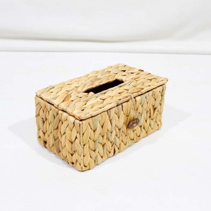 Nuevo Diseño de Portapañuelos Rectangular de Jacinto de Agua con Cierre de Botón de Madera - Product Image 6
