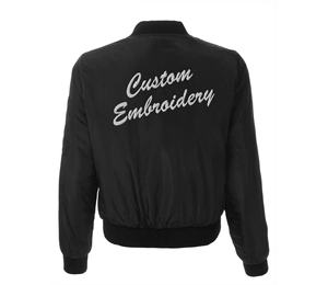 Wholesale Custom Satin Quilted Printed <b>Varsity</b> <b>Bomber</b> <b>Jacket</b> for Women Knitted Camouflage Decoration Breathable 100% Polyester - Product Image 2