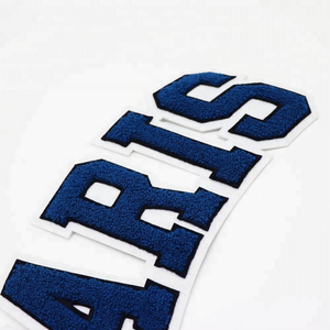 Patchs brodés personnalisés pas chers avec grand logo, lettres en chenille colorées, appliqués pour vêtements et casquettes - Product Image 6