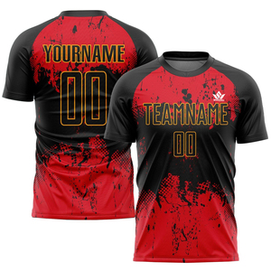 UPCIAL Men's Yellow Black Solid Soccer Jersey <b>Short</b> Sleeve Crew Neck Sublimated Moisture Wicking Breathable 100% Polyester <b>Mesh</b> - Product Image 6
