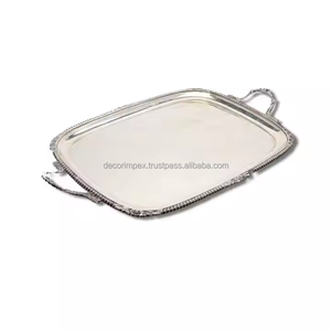 Utensilios de cocina, bandeja decorativa para servir alimentos, bandeja para servir de aspecto moderno de aluminio de alta calidad para restaurante - Product Image 4