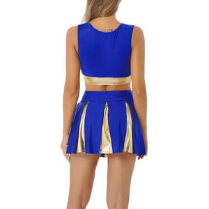 BRUIT INDUSTRIES Women's Sports Training Cheerleading <b>Uniform</b> Set Quick Dry <b>Sexy</b> Wear 100% Cotton Casual Style Puff Printed 120g - Product Image 4