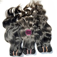 Extensions de cheveux vierges indiennes Remy Water Wave avec double trame machine pour tissage de cheveux 100g