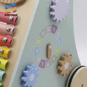 High Quality Activity Sensory <strong>Push</strong> <strong>Along</strong> <strong>Wooden</strong> Baby Learning <strong>Walker</strong> W08J001G-2 - Product Image 3