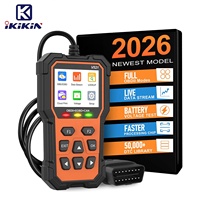 Lector de Códigos de Error V521, Escáner OBD2 para Auto, Lector de Códigos de Motor, Herramienta de Diagnóstico CAN, Herramienta de Escaneo Universal con Impresión de Datos OBDII