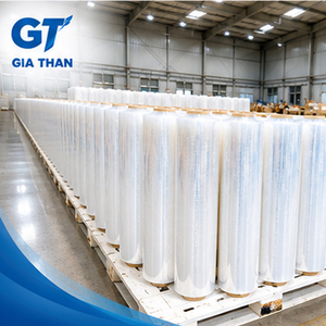 LLDPE Transparent Stretch Film 200m 50cm Moisture Proof Easy-to-Use Protective Soft Packaging <b>Pallets</b> for Many Products Casting - Product Image 1
