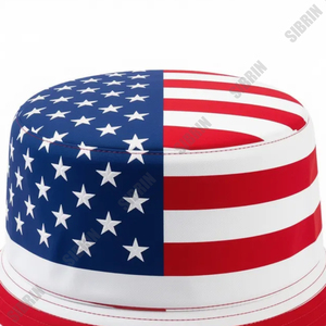 SIBRIN Gorra de Pescador Personalizada con Bandera de EE. UU., de Lona de Algodón, Unisex, para Deportes al Aire Libre, Verano, Skateboard y Estilo Urbano - Product Image 4