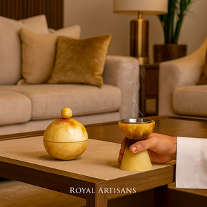 ROYAL ARTISANS Brûleur d'encens et de bakhoor en résine époxy 100% faite à la main, diffuseur d'aromathérapie durable en plusieurs couleurs pour une utilisation variée - Product Image 3