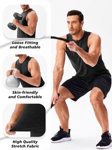 Men's <b>Muscle</b> Tank Top Spandex/Cotton Breathable Quick Dry Eco-Friendly Sporty Gym Fitness Activewear - Product Image 3