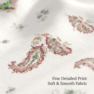 Parure de lit Super King en coton, imprimé floral Paisley élégant, linge de lit doux et luxueux avec taies d'oreiller, respirant et durable - Product Image 3