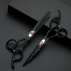 Tijeras de Peluquería, el Mejor Equipo de Salón y Barbería, Acero Inoxidable, Hoja Recta, Borde Afilado, Mango de Cerámica, Larga Duración - Product Image 3