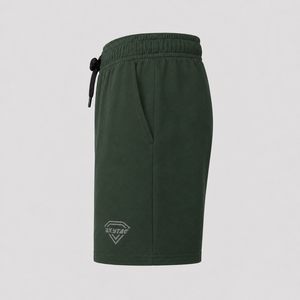 Custom Logo <b>Mens</b> Dark <b>Green</b> 100% Cotton Fleece Breathable Quick Dry Gym <b>Shorts</b> Casual Drawstring Workout Athletic Manufacturer - Product Image 3