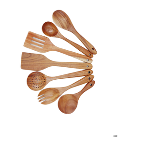 Juego de Cubiertos de Madera con Logotipo Personalizado, Accesorios de Cocina, Utensilios de Cocina, Juego Completo de Vajilla de Madera - Product Image 3