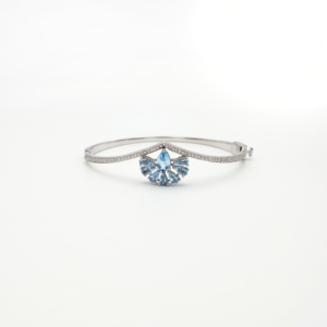 Bracelet en topaze bleu ciel en forme de poire, taille 3x5, élégant, collection de bijoux fantaisie pour femmes - Product Image 3