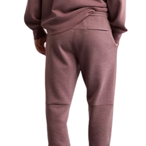 Pantalon de jogging en molleton pour homme, taille élastique, bas de pantalon à revers, coupe décontractée, pantalon de détente d'hiver décontracté avec poches latérales - Product Image 4