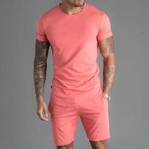 Conjunto Deportivo Personalizado con Logotipo para Hombre, Camiseta y Pantalones Cortos de Verano, para Entrenamiento, de Algodón, para Correr - Product Image 1