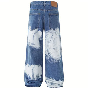 Pantalones Anchos Hechos en Pakistán para Hombre, Corte Holgado, Casuales, Moda Urbana, Comodidad Diaria para Adultos - Product Image 2