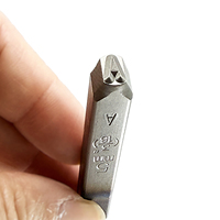 Jeu de poinçons lettres allemandes 5 mm A-Z 27 pièces DIN 1451 Cr-V 6150 HRC 58-62 Marquage profond Vente en gros OEM/ODM Taïwan
