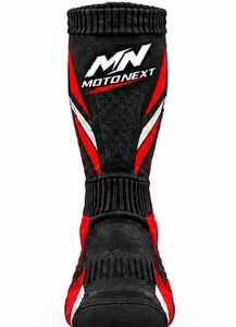 Chaussettes de motocross pour hommes, hauteur genou, couleur unie, avec logo personnalisé, haute qualité, modèle 2026, en vente en ligne - Product Image 2