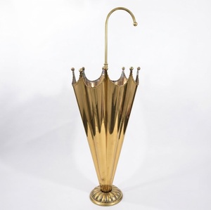 Porte-parapluie en métal avec poignée décorative, style rustique antique, pour entrée et couloir, antirouille - Product Image 3