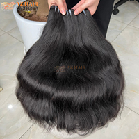 Extensions de cheveux naturels ondulés 100 % vierges bruts vietnamiens Remy en gros, mèches complètes super double drawn