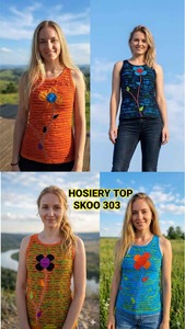 Hosiery Blast Modern <b>Women's</b> Formal Short Casual Dresses 100% Cotton Eco-Friendly Floral Pattern Breathable High Quality NEW - Product Image 4