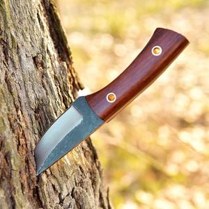 Cuchillo de Caza de Hoja Fija de Acero con Alto Contenido de Carbono, Punta Caída, Mango de Hueso, Grado Industrial, Herramienta para Camping al Aire Libre, Alta Durabilidad, 3 Años de Garantía - Product Image 3