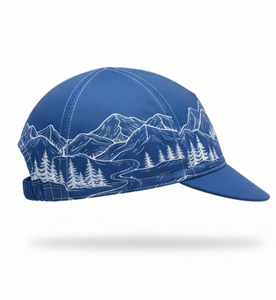 Blue <b>Mountain</b> Print Sport <b>Cap</b> Breathable Unisex Outdoor Hat Heat Transfer Printed 56-58CM Spring Autumn Adult Casual Style - Product Image 3