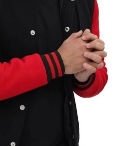 High Quality <b>Men's</b> Letterman Varsity <b>Jackets</b> Custom Embroidered <b>Leather</b> Sleeves Wool Winter-Manufacturer Direct Wholesale - Product Image 5