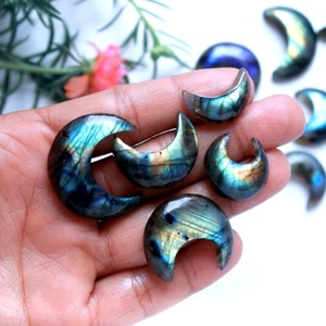 Maison de pierres précieuses sculptées à la main, sculpture de fleur, labradorite, pendentif bouddha, pierres précieuses sculptées sur mesure, vente en gros - Product Image 1