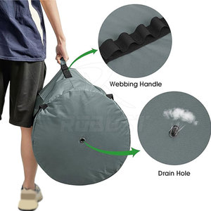Sac à dos à cordon de serrage pour le rangement de l'équipement de football, poche zippée, étanche, 2-3 compartiments, sac de sport portable en polyester pour - Product Image 3