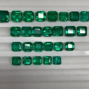 Asscher สี่เหลี่ยมไม่ร้อนธรรมชาติตัดคุณภาพดี5มม. ถึง7มม. สอบเทียบแซมเบียมรกตจำนวนมากผลิตเครื่องประดับ100% สีธรรมชาติ - Product Image 5