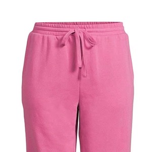 Pantalon de survêtement pour femmes, logo personnalisé, haute qualité, taille élastique, confortable, respirant, séchage rapide, 100% coton, pantalon de sport pour l'été - Product Image 5