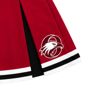 Jupe plissée rouge cramoisie pour femmes et filles, idéale pour la danse, les équipes sportives, les spectacles, l'entraînement et les compétitions, uniforme de sport - Product Image 4